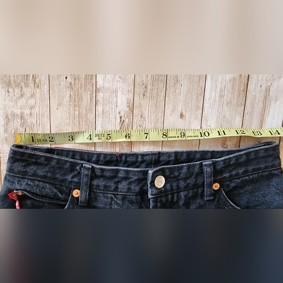 Vintage Bongo Black Jeans High Rise Tapered Leg USA Size 13 Special Reserve - Picture 6 of 6